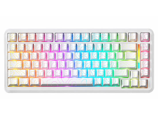 ATTACK SHARK X82 PRO HE Tri-Mode Magnetic Gaming Keyboard White Contours